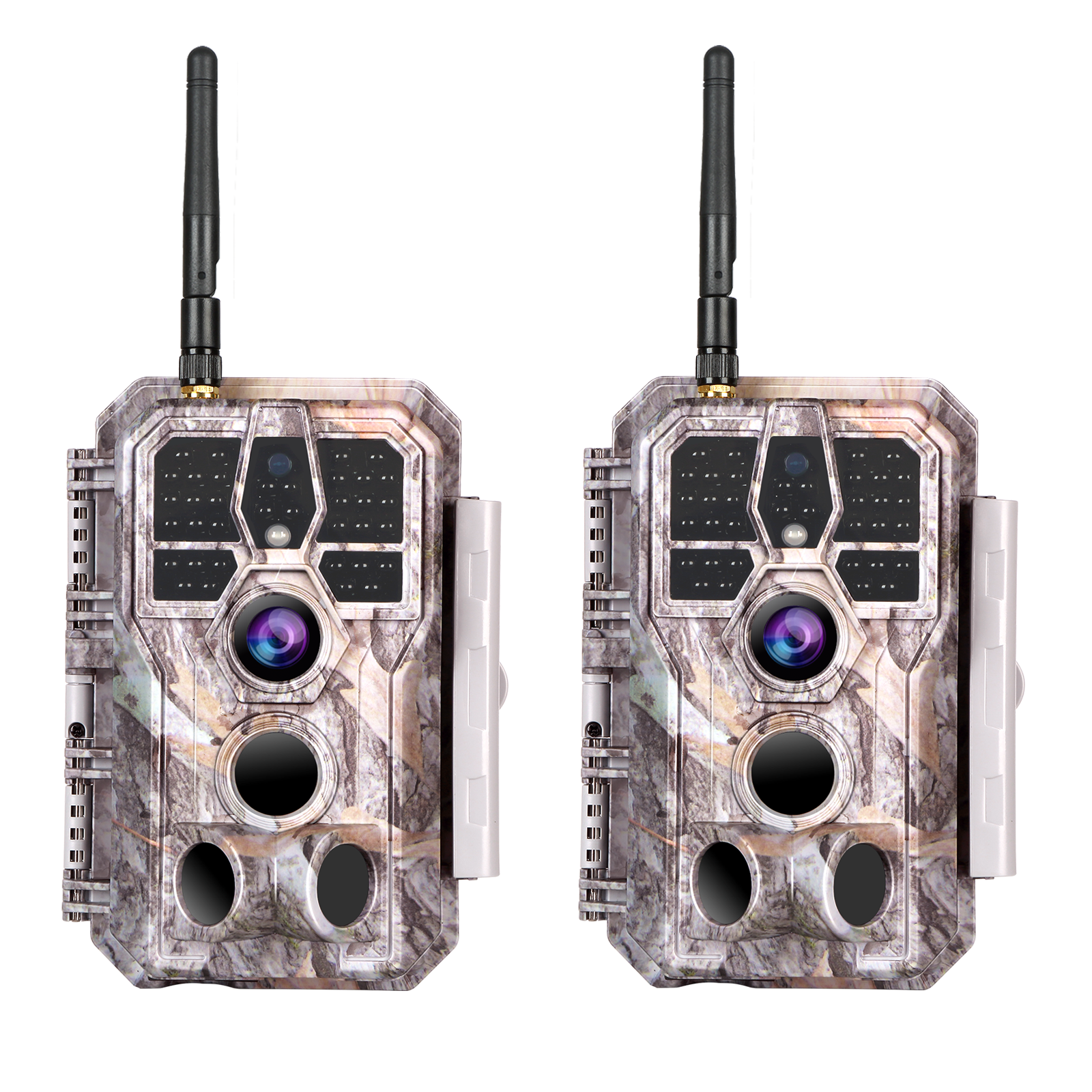 2-Pack Bluetooth Wireless WIFI Game & Trail Cameras for Wildlife Hunting & Home or Backyard Security Night Vision Motion Activated Waterproof | A280W