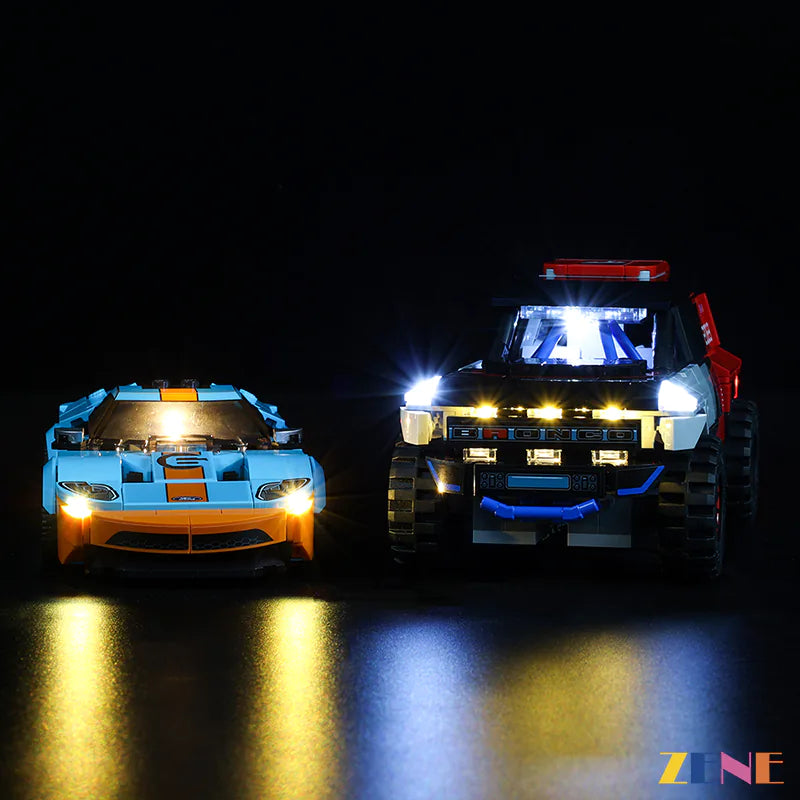 LEGO Ford GT Heritage Edition and Bronco R #76905 Light Kit