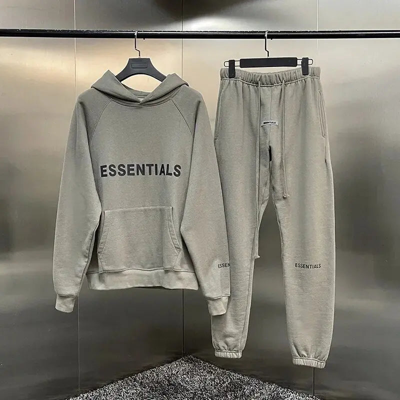 Fear of God Essentials Men's Set: Hoodie and Jogger Set | Essentials Hoodie Set & Sweat Suit