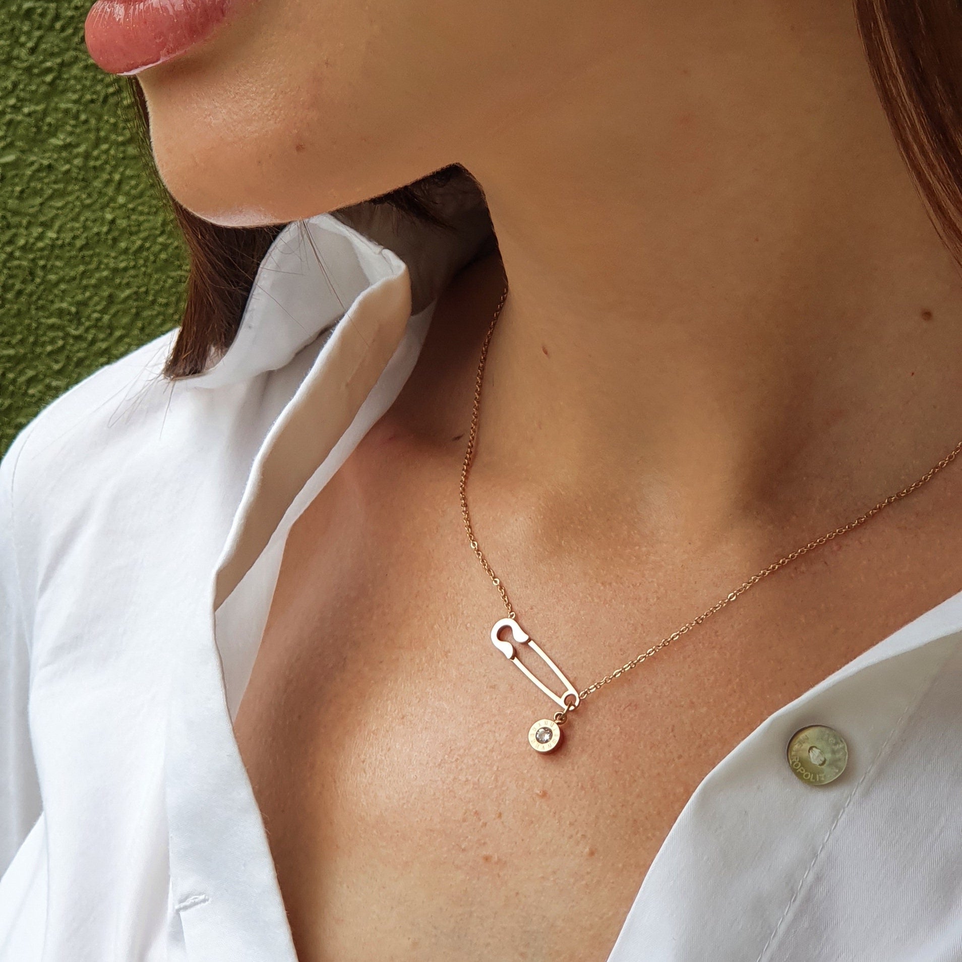 Precious Pin Necklace