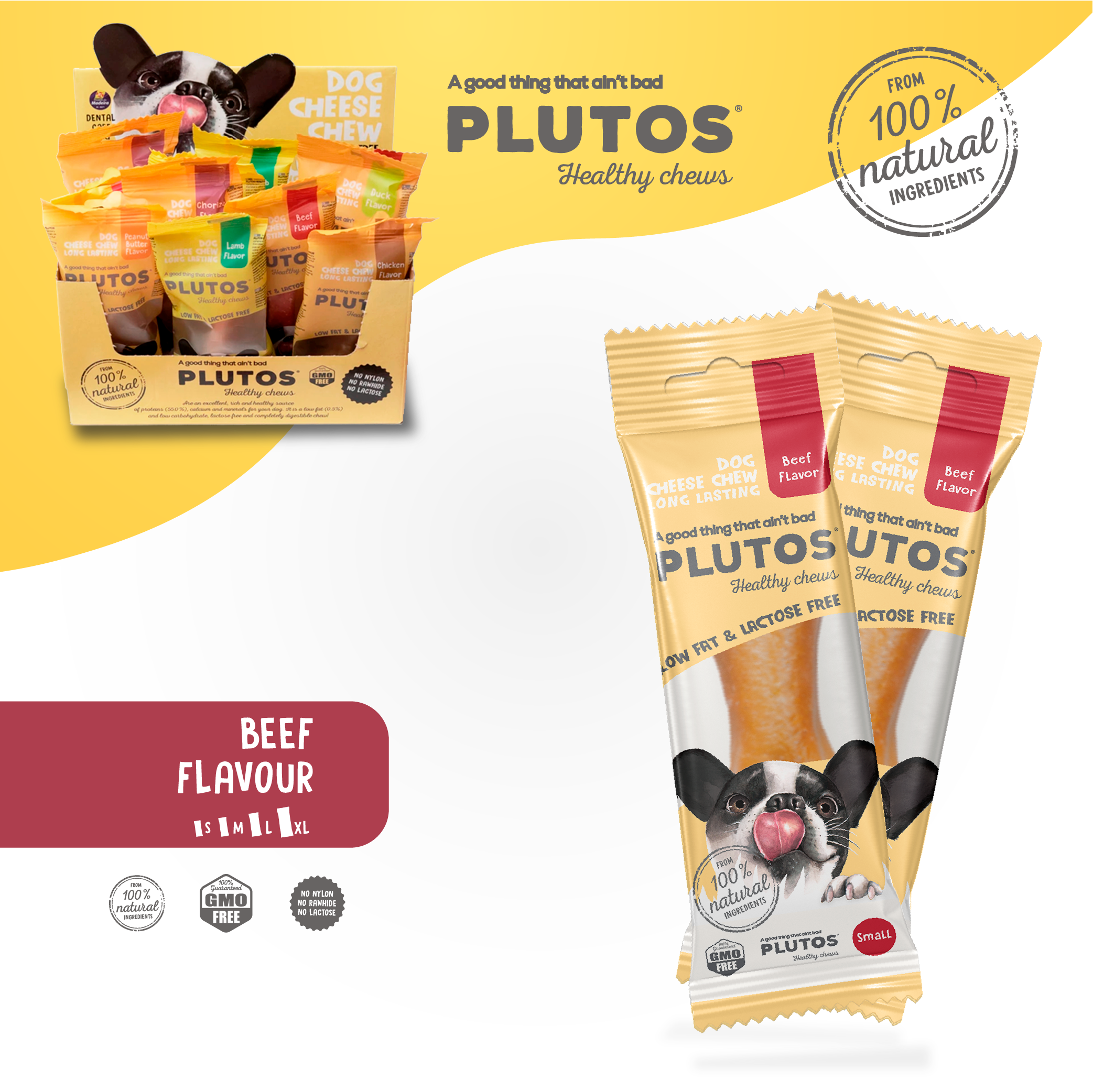 PLUTOS Cheese & Beef Chew | From 3 Units