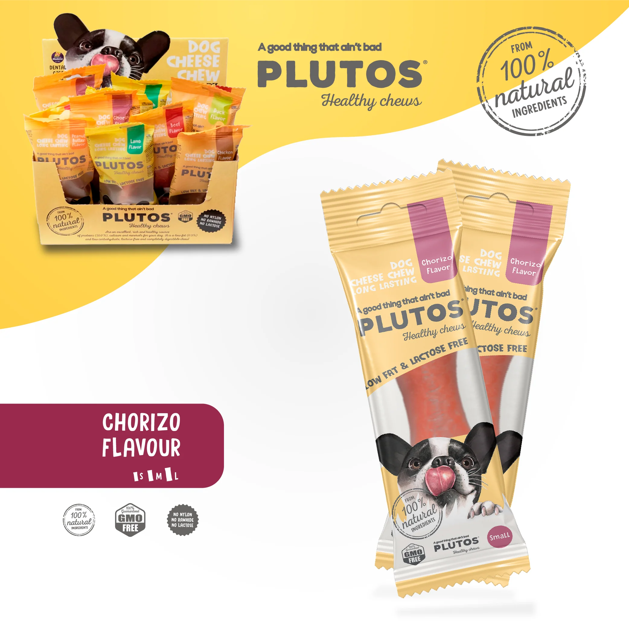 PLUTOS Cheese & Chorizo Chew | From 3 Units