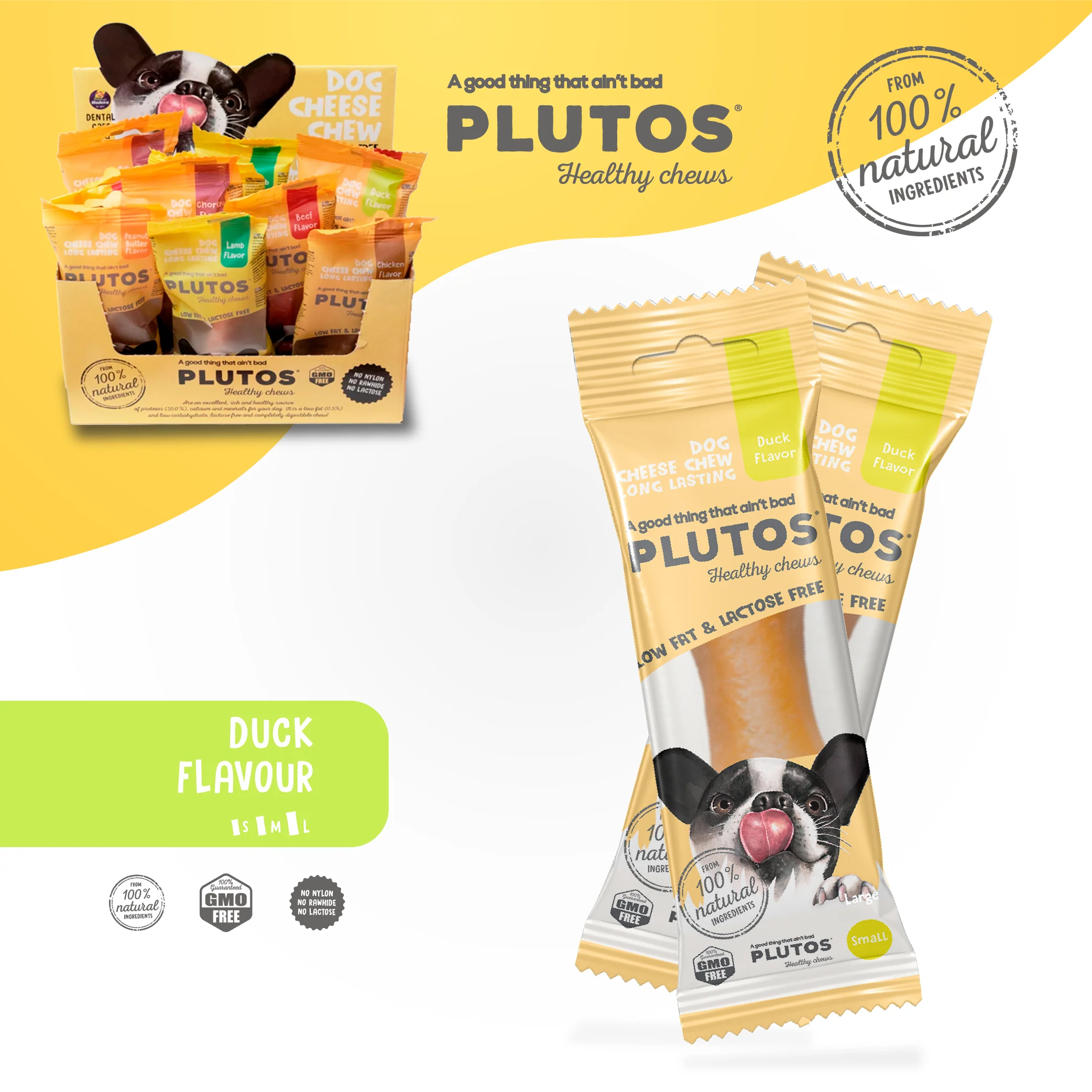 PLUTOS Cheese & Duck Healthy Chew | From 3 Units