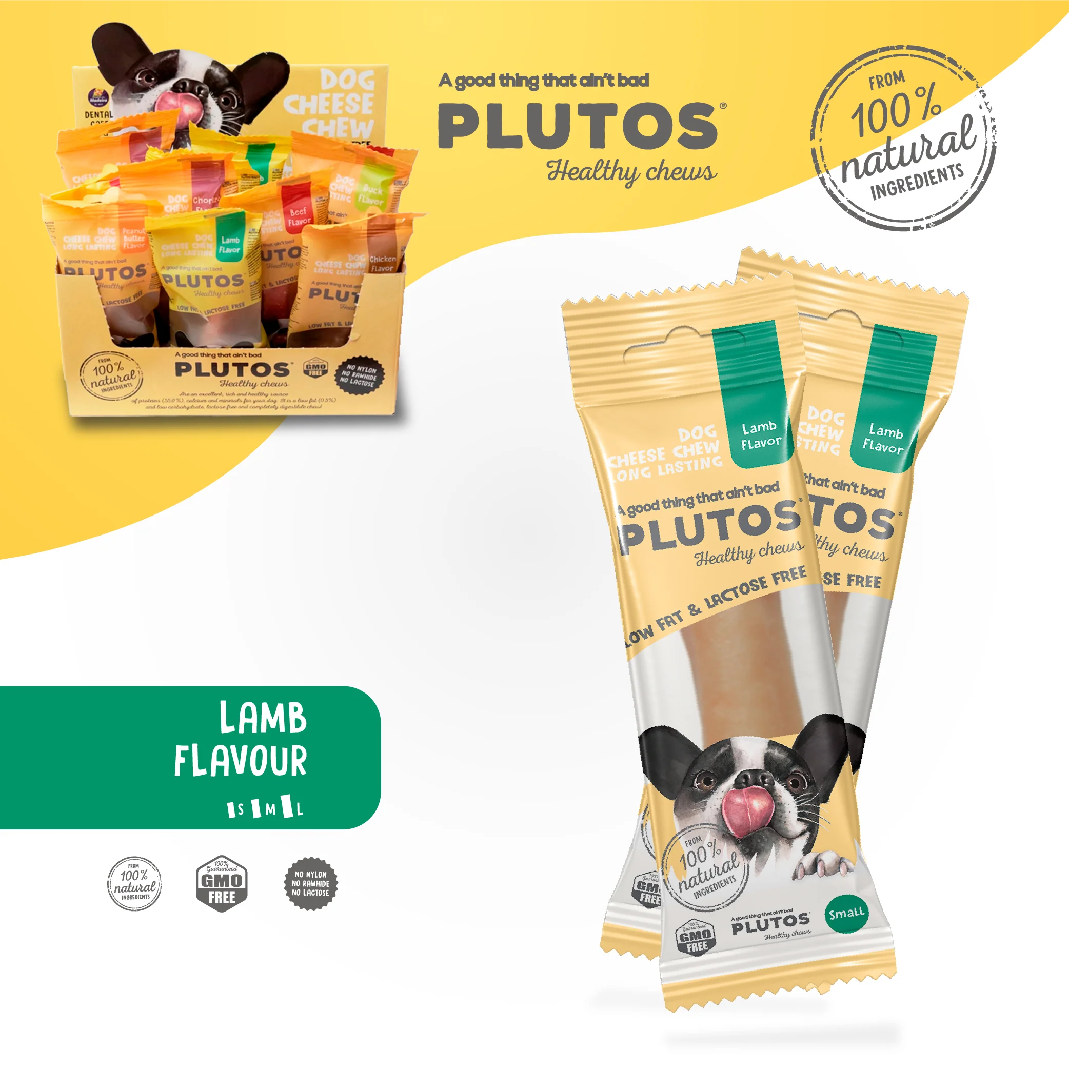 PLUTOS Cheese & Lamb Healthy Chew | From 3 Units