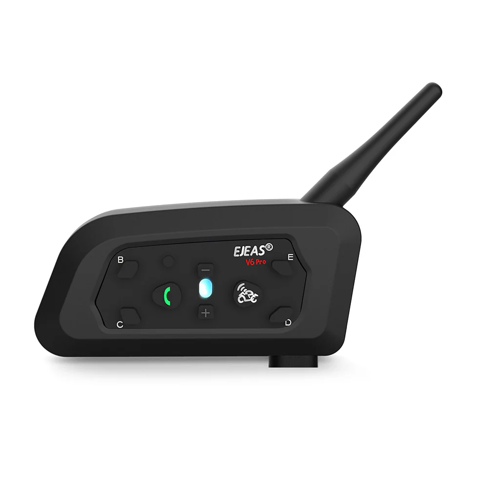 EJEAS V6 Pro Motorcycle Bluetooth Headset, 2 Riders Intercom Bluetooth 5.1