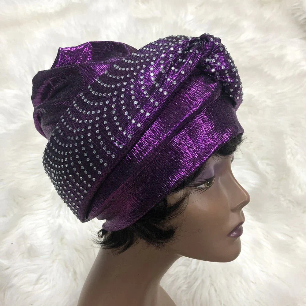 Nigerian Gele Headtie Auto Gele Turban Cap Brocade Fabric Organic Party Anniversary Wedding