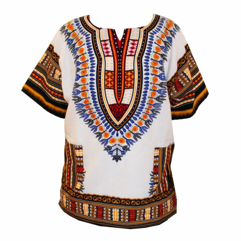 Authentic African Dashiki Printed T-Shirts for Men