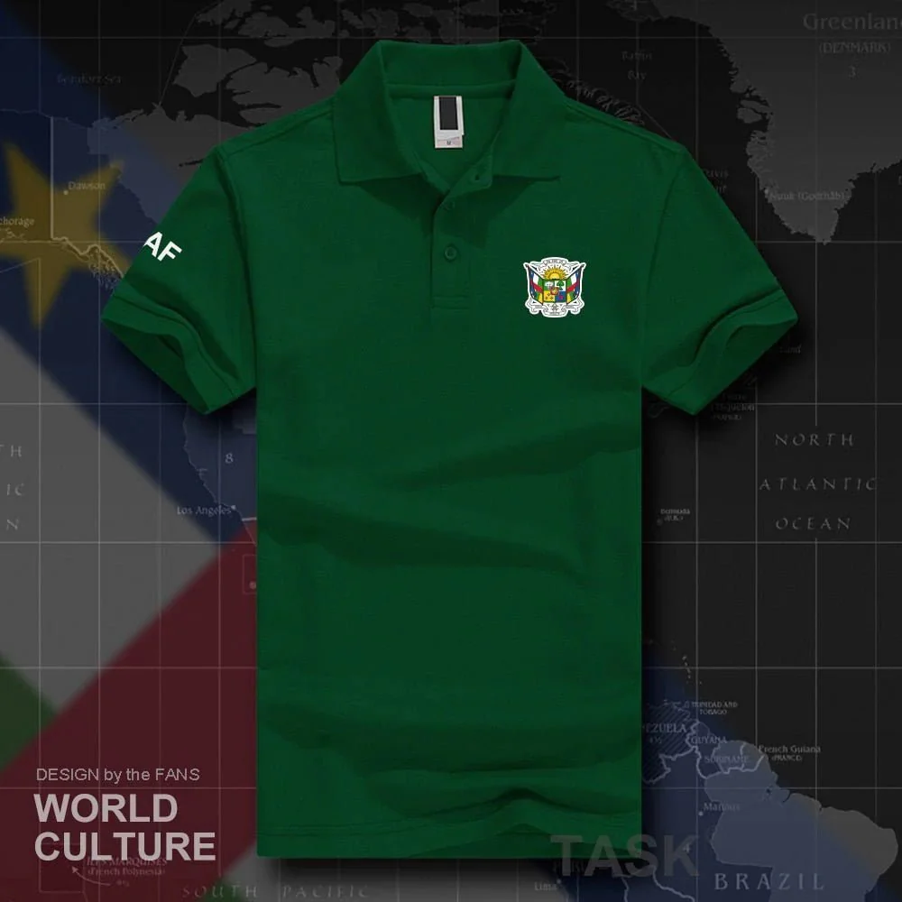 Stay Cool and Stylish with Centrafrique CAF Polo Shirts - Breathable Cotton for Maximum Comfort