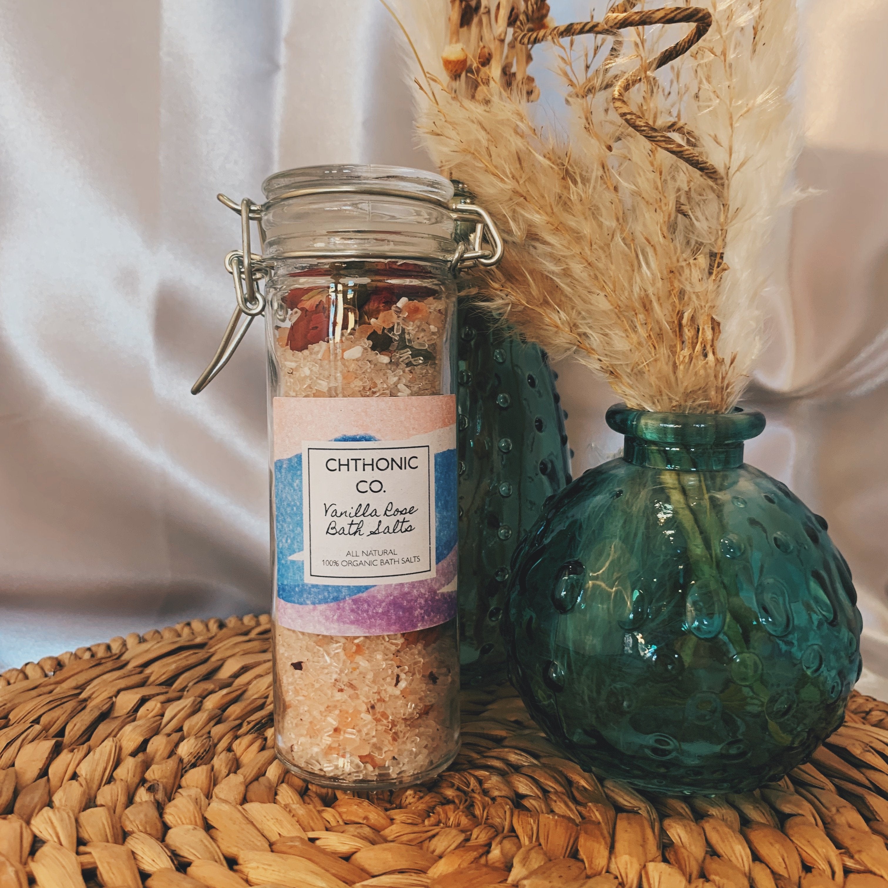 Chthonic Co. Vanilla Rose Bath Salts 4oz