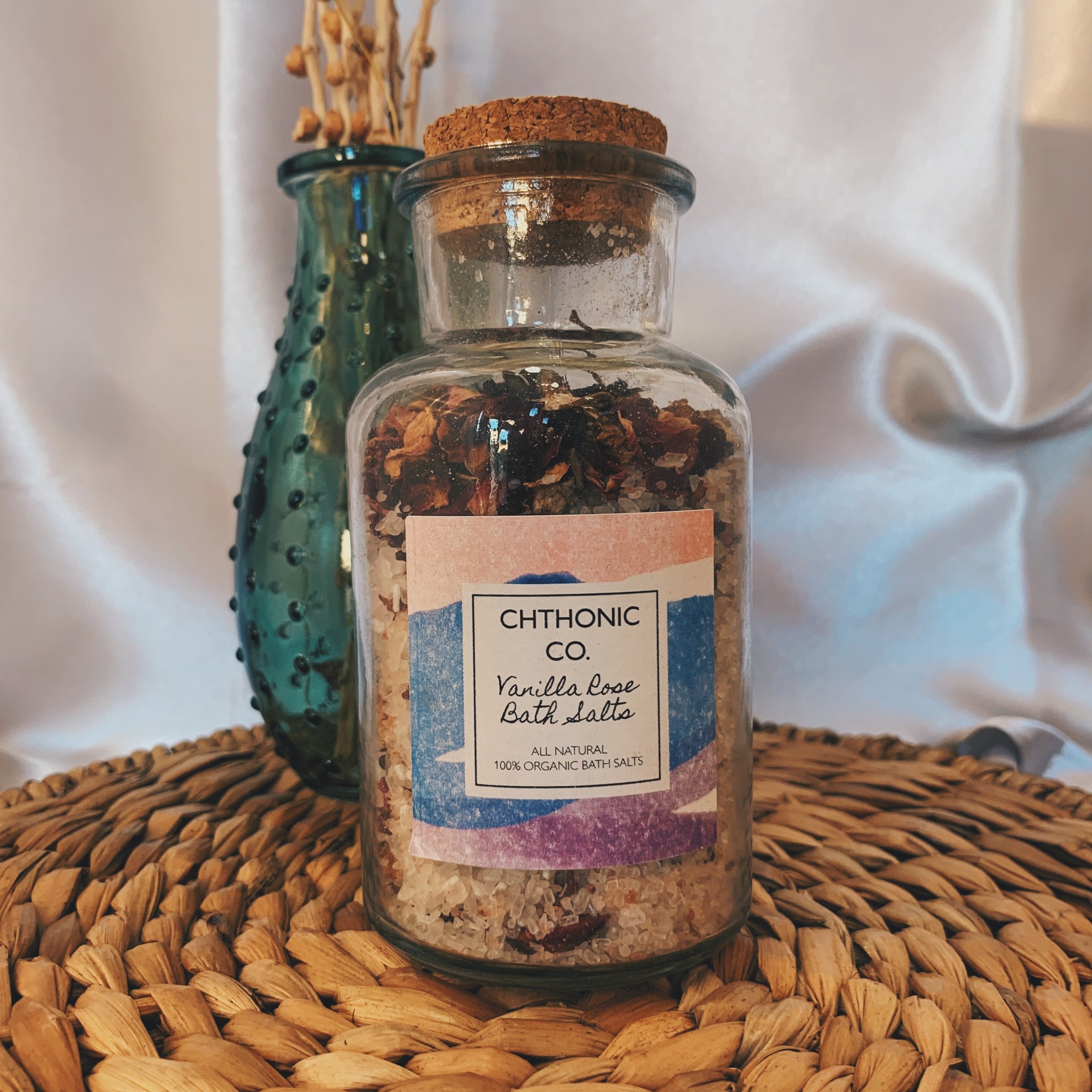 Chthonic Co. Vanilla Rose Bath Salts 8oz