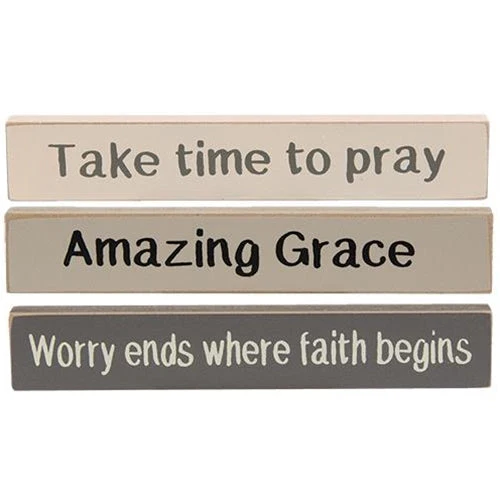 Amazing Grace Stoneware Mini Stick 3 asstd.