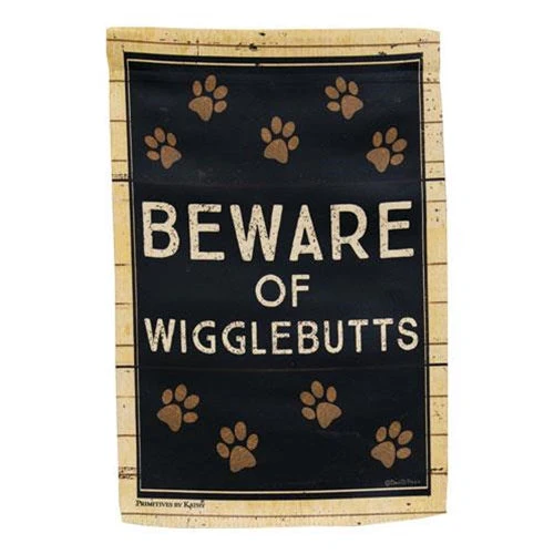 Wigglebutts Garden Flag