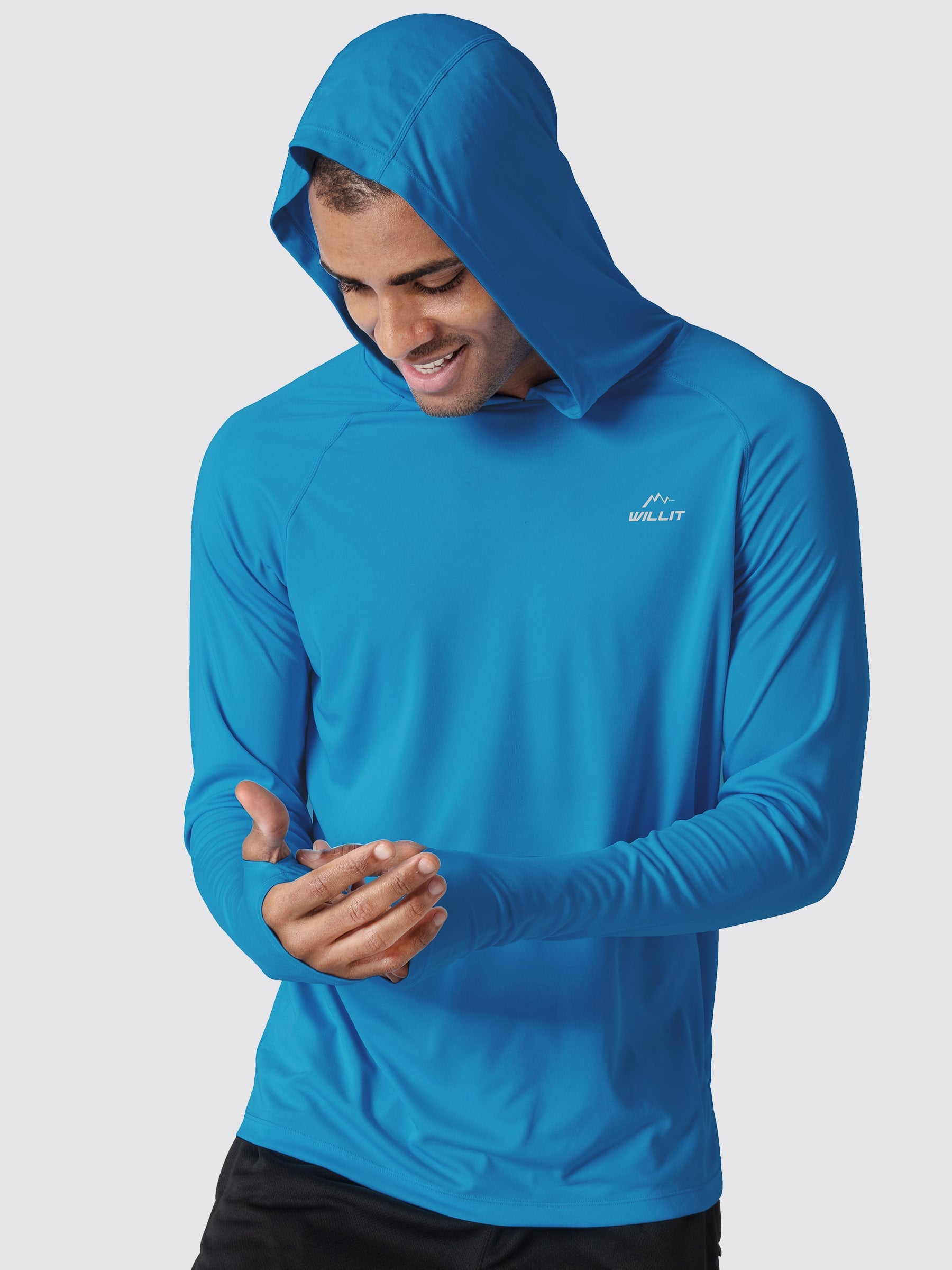 Men's Sun Protection Long Sleeve Shirts with Hood