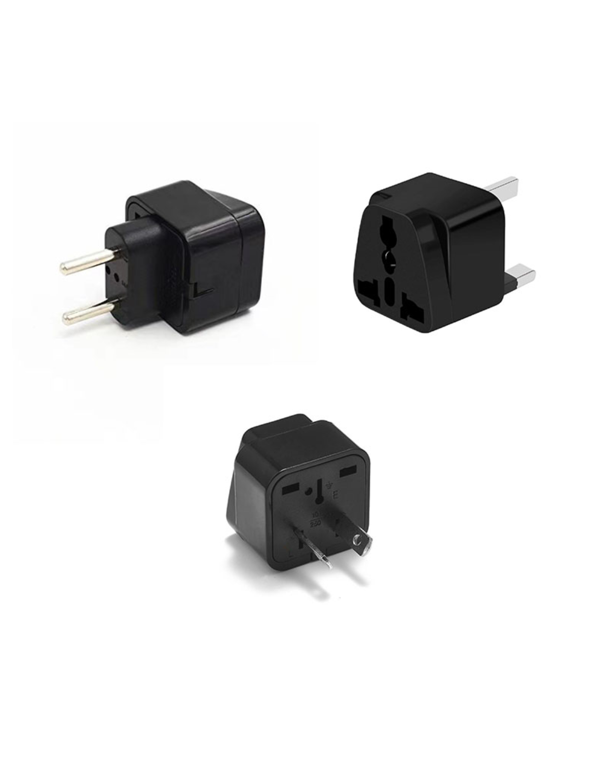 US to EU/UK/AU Charger Switch Adapter for Travel