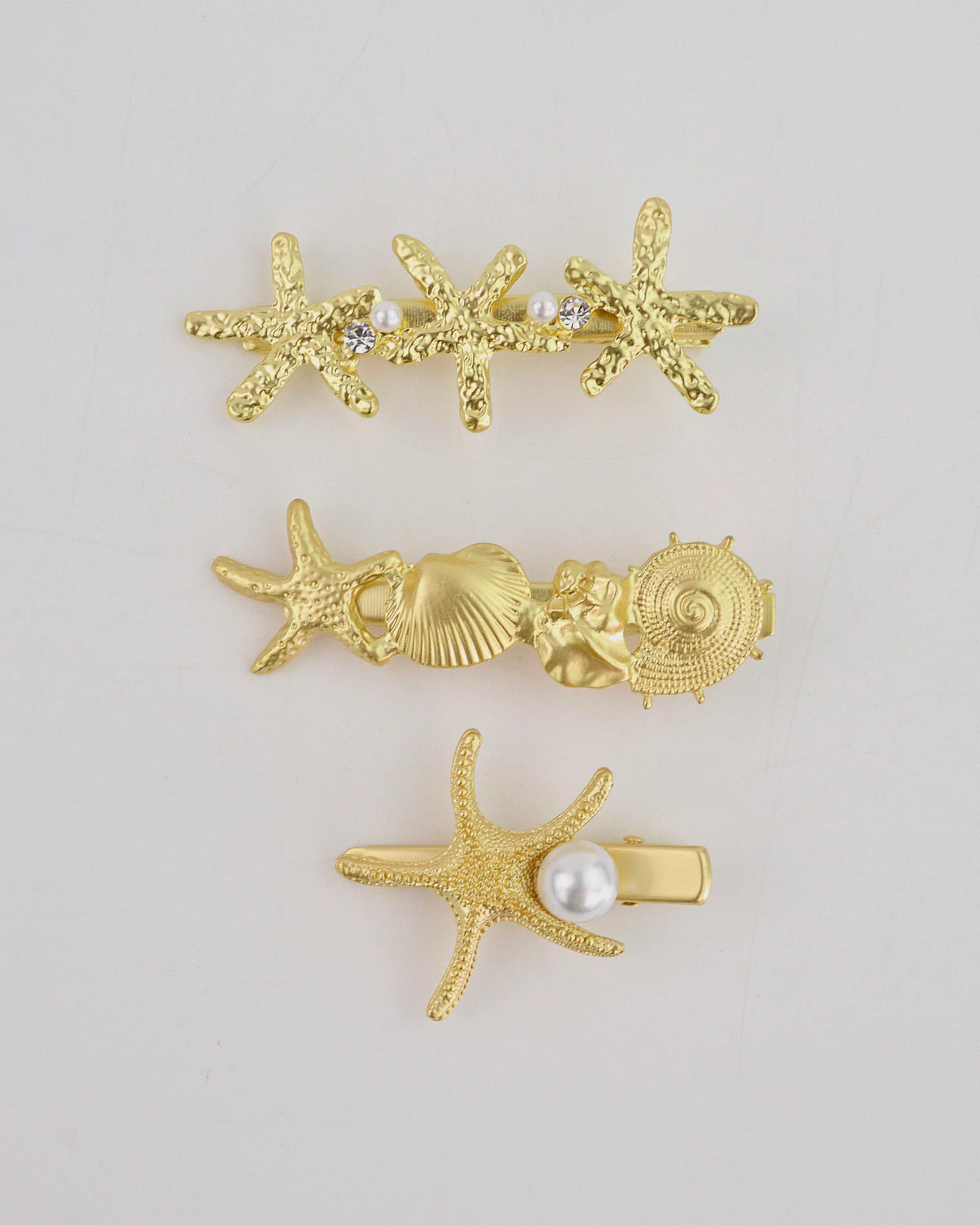 GOLD OCEAN CLIP SET