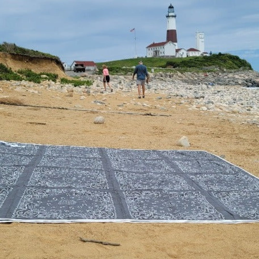 Charcoal Bandana Blanket