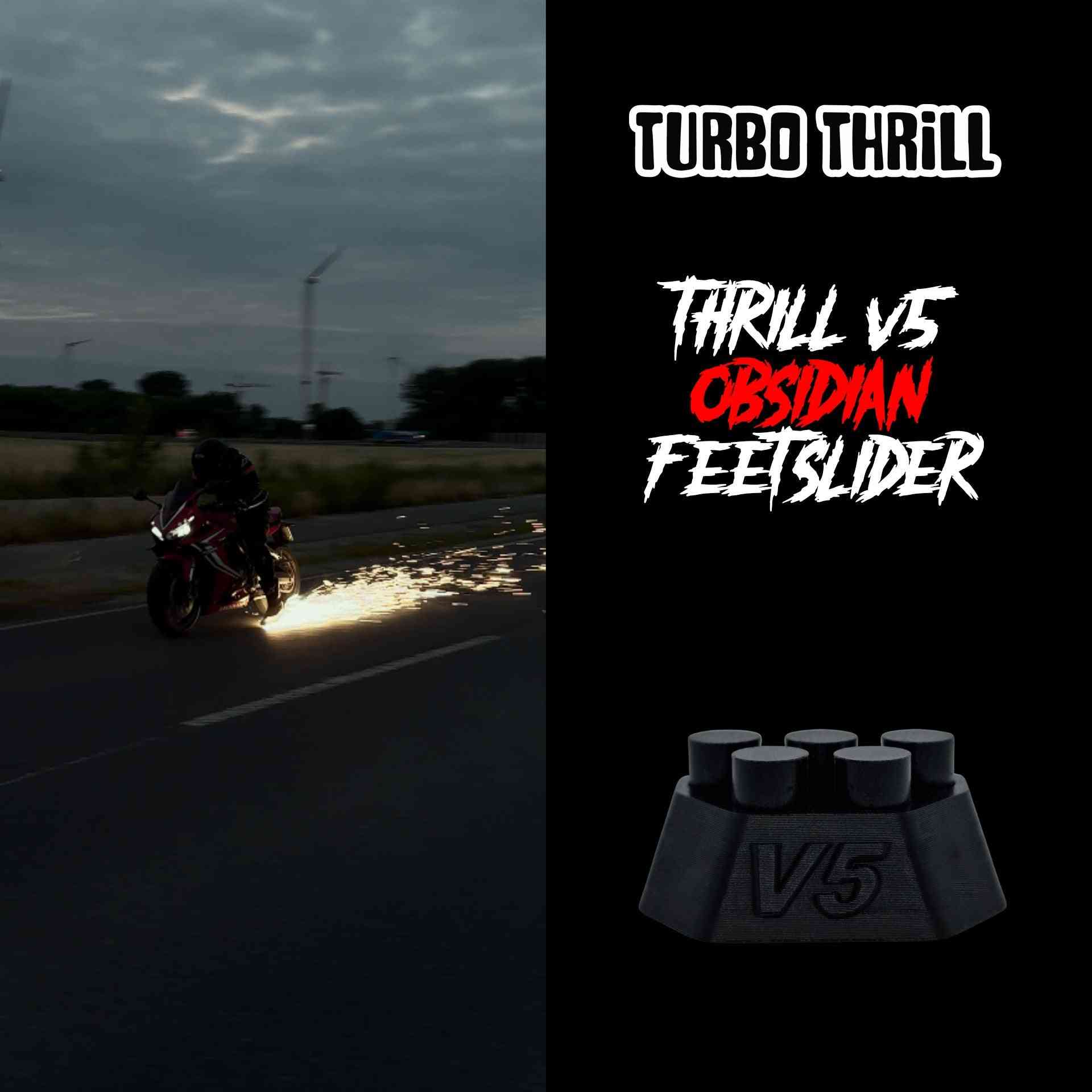 Thrill V5 Obsidian Feet Slider