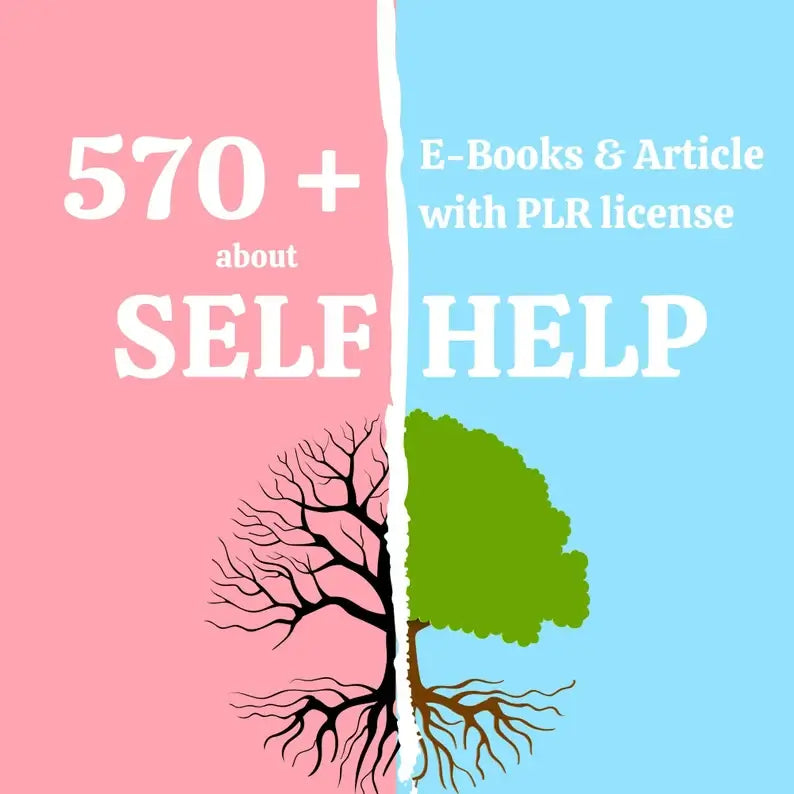 570+ Self-Help PLR eBooks and articles | Huge PLR Bundle W/ Resell Rights