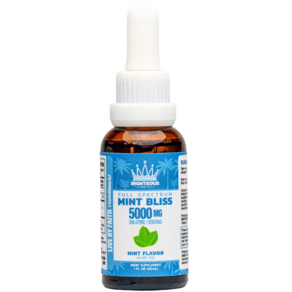 5000mg Full Spectrum CBD Oil - Mint Bliss