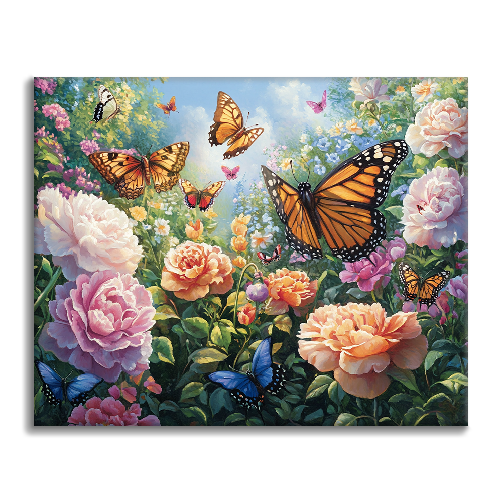 Jardin des papillons – Peinture par numéros