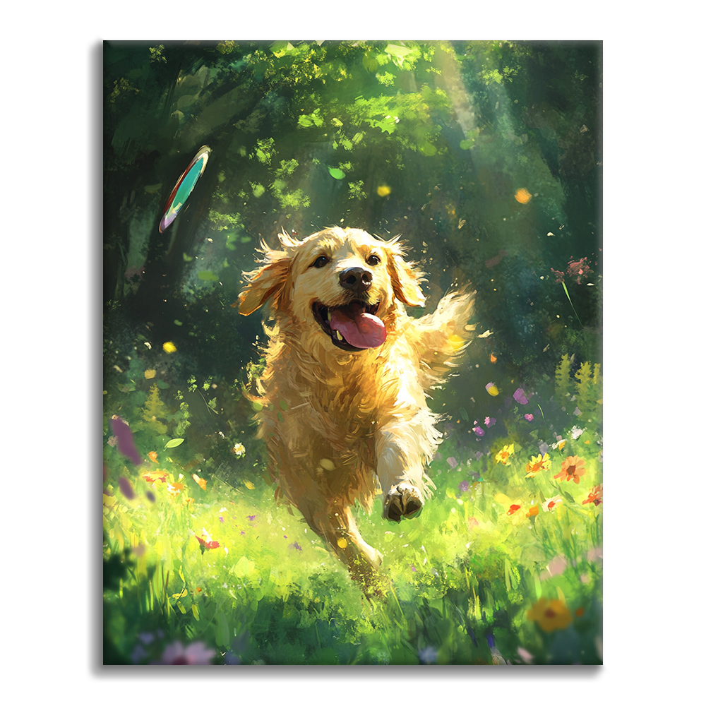 Golden Retriever – Peinture par numéros