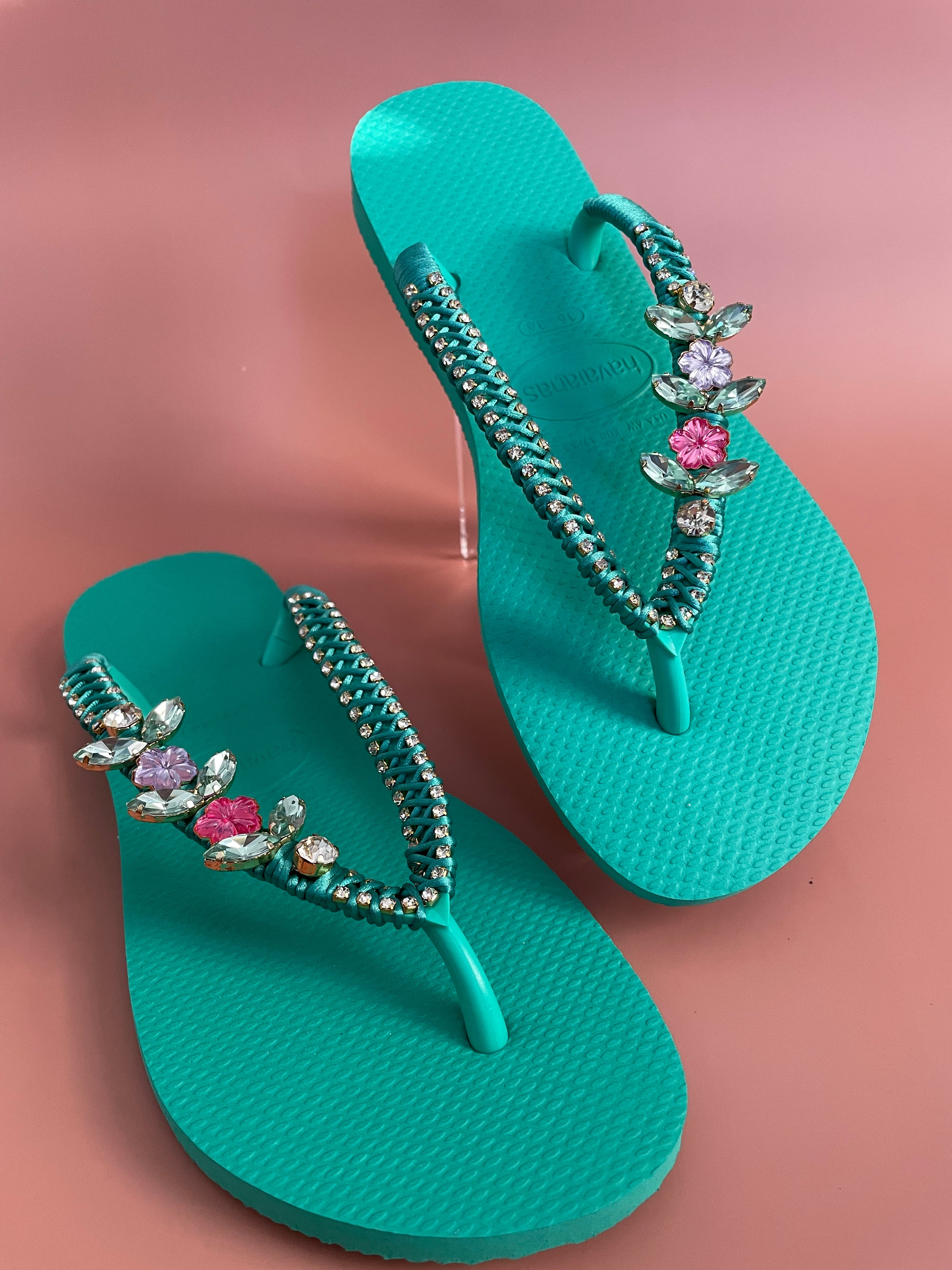 Floral Flip-flops