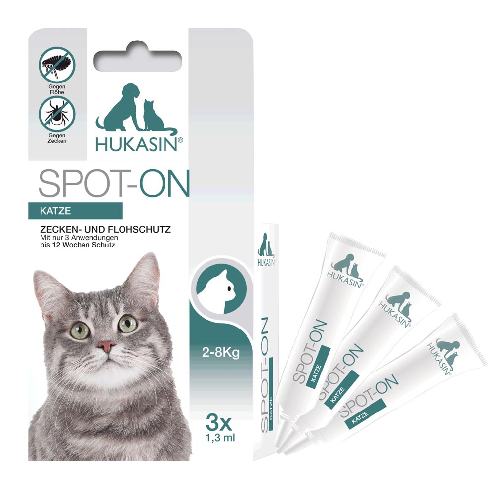 Hukasin® Spot On Katze - Zecken- und Floh Schutz