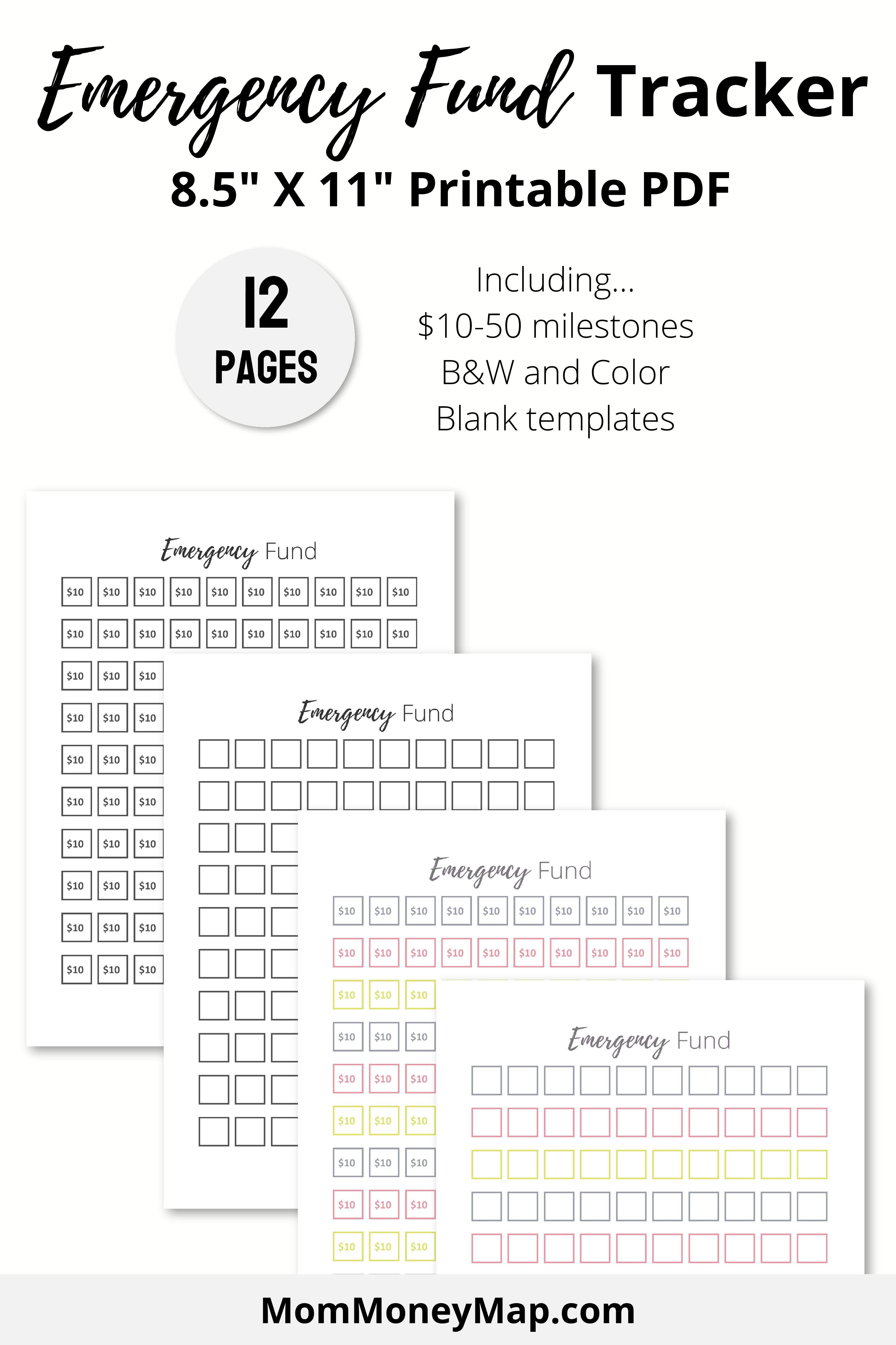 Emergency Fund Printable PDF
