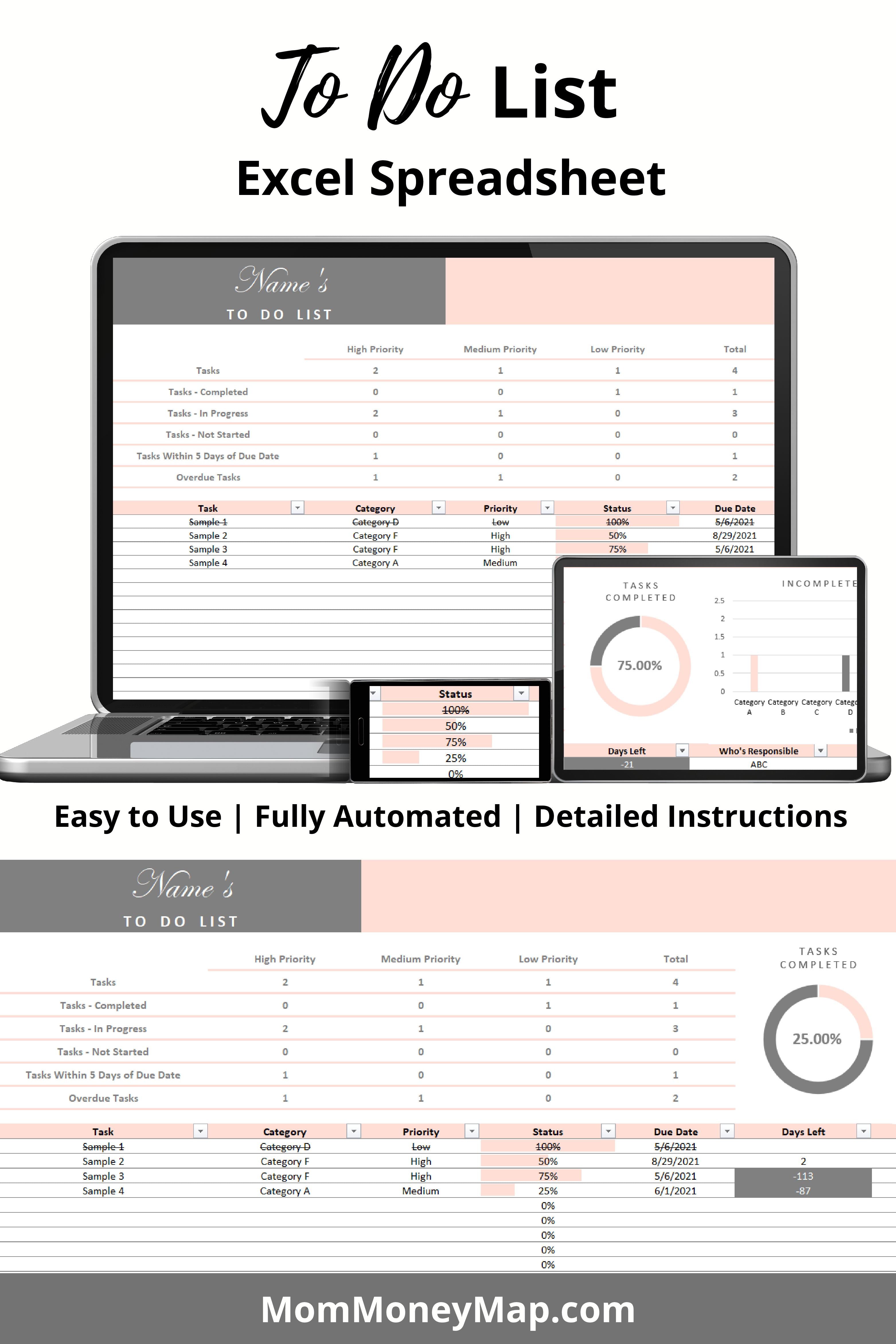 To Do List Excel Spreadsheet