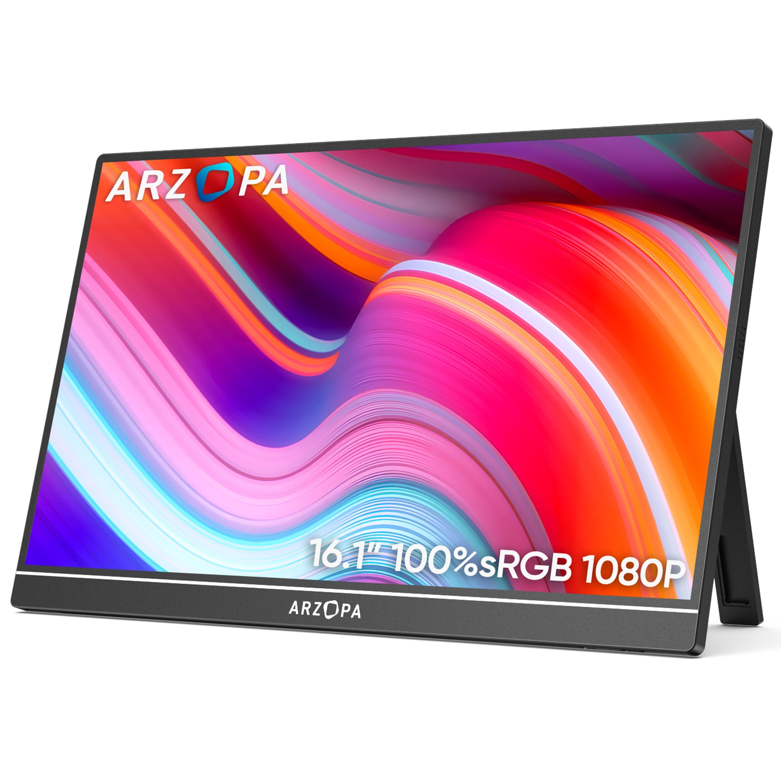 Arzopa Z1C Portable Monitor | 16.1" FHD 1080P Display with 100% sRGB