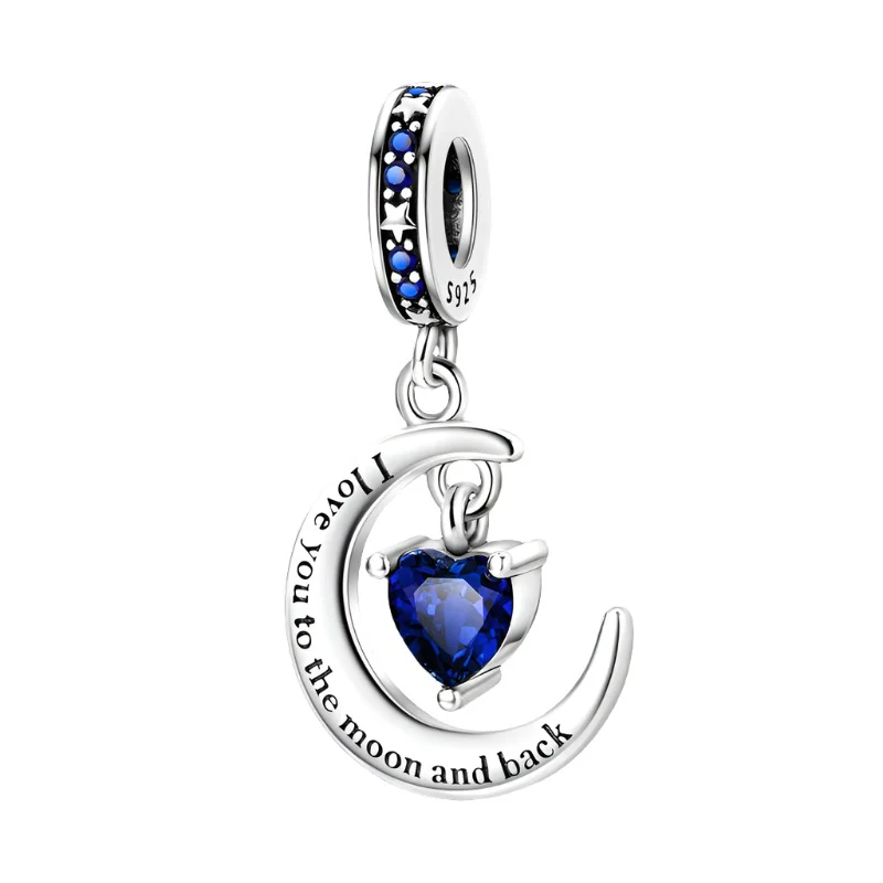 Sterling Silver Phoenix Charm with Enamel and Crystals