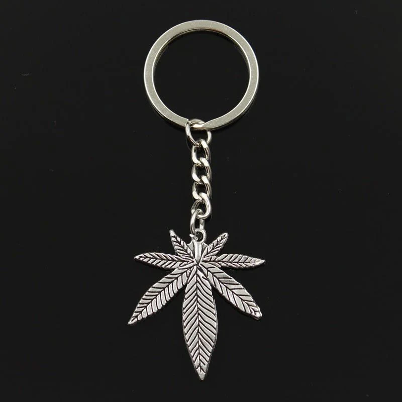 Men Metal Keychain Antique Gold Color Pendant