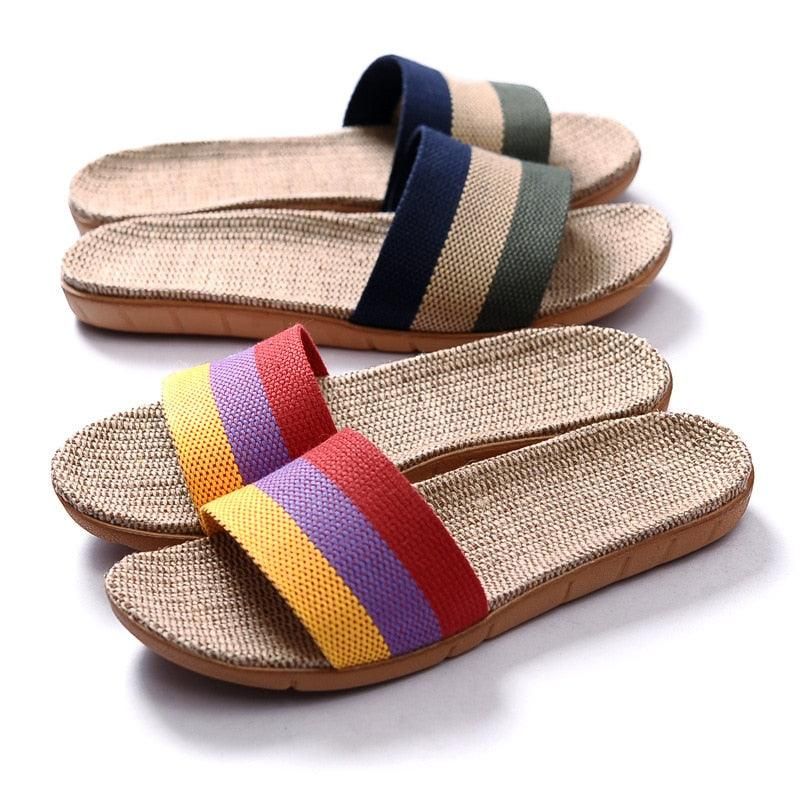 Women's Casual Linen Slippers Multi-Style