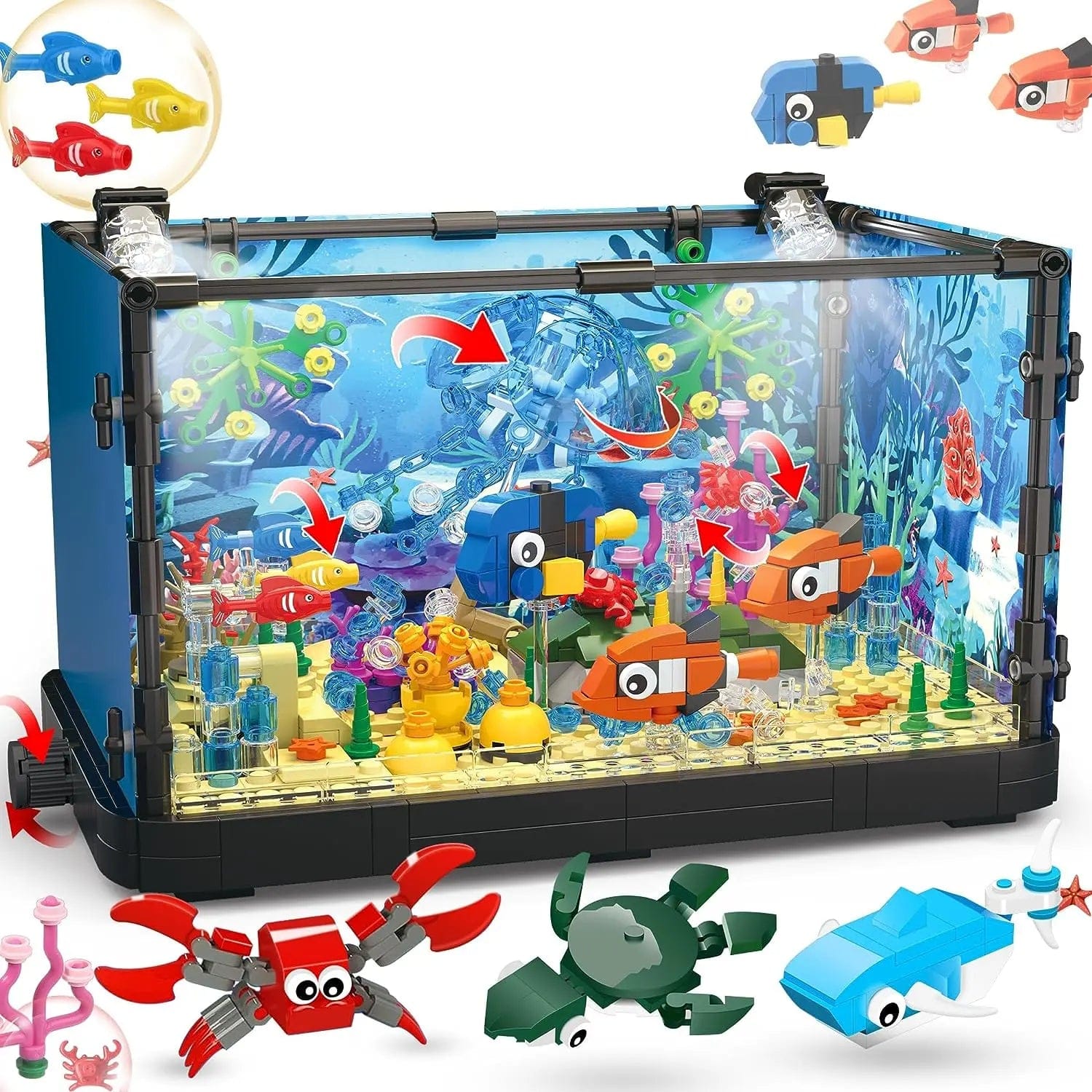 Jorumo Fish Tank Building Block——725Pcs