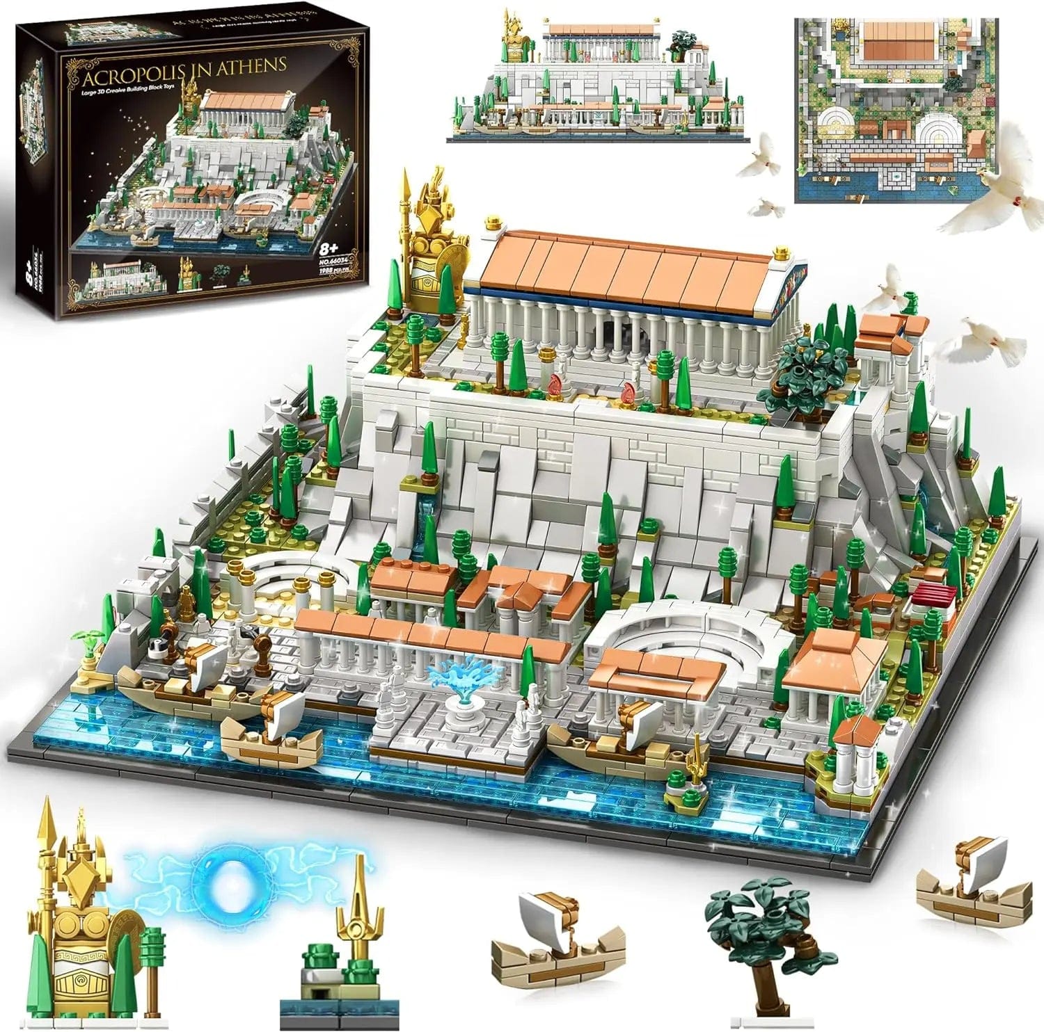 SpblastB Architecture Acropolis of Athens——1988pcs