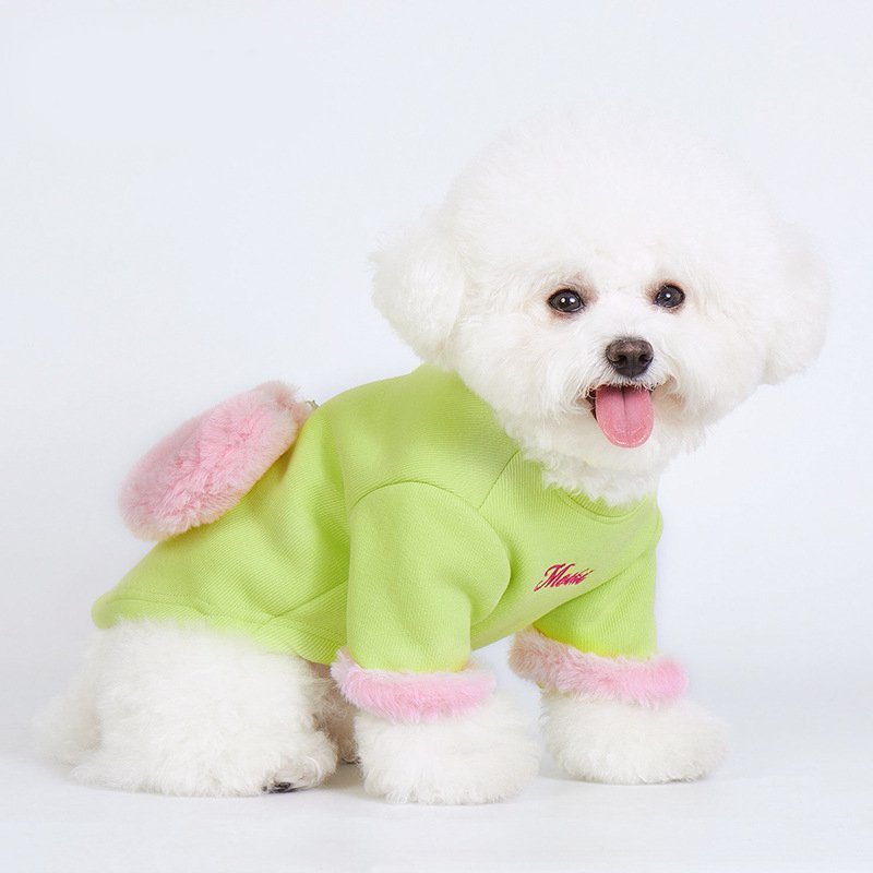 Dog Clothes Furry T-shirt Winter