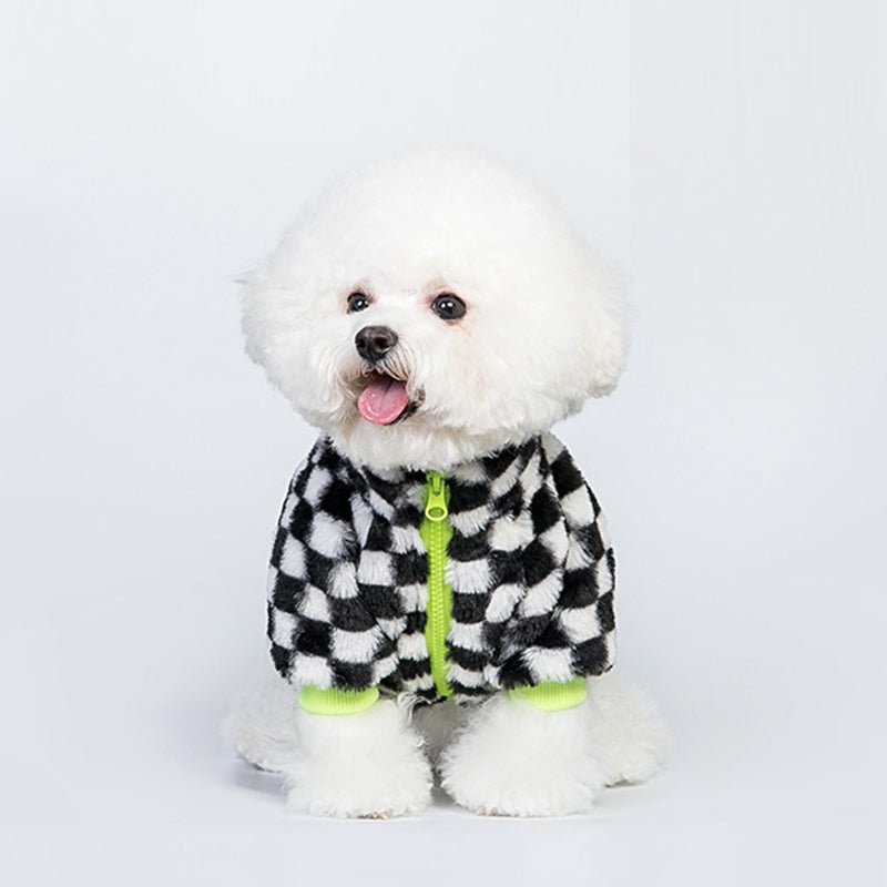 Dog Clothes Faux Fur Jacket Fleece Lining Coat