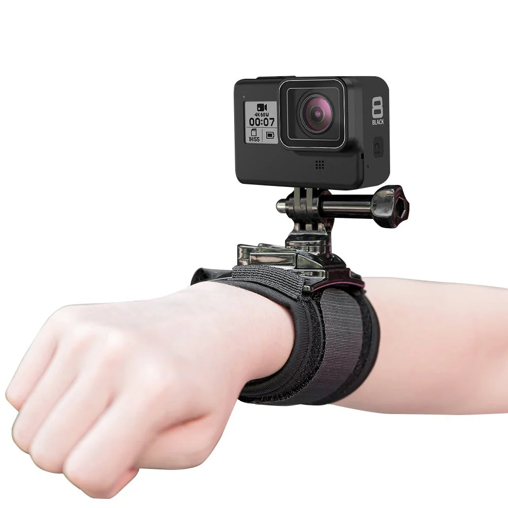 TELESIN 360 Degree Rotation Wrist Strap Mount for Action Cameras