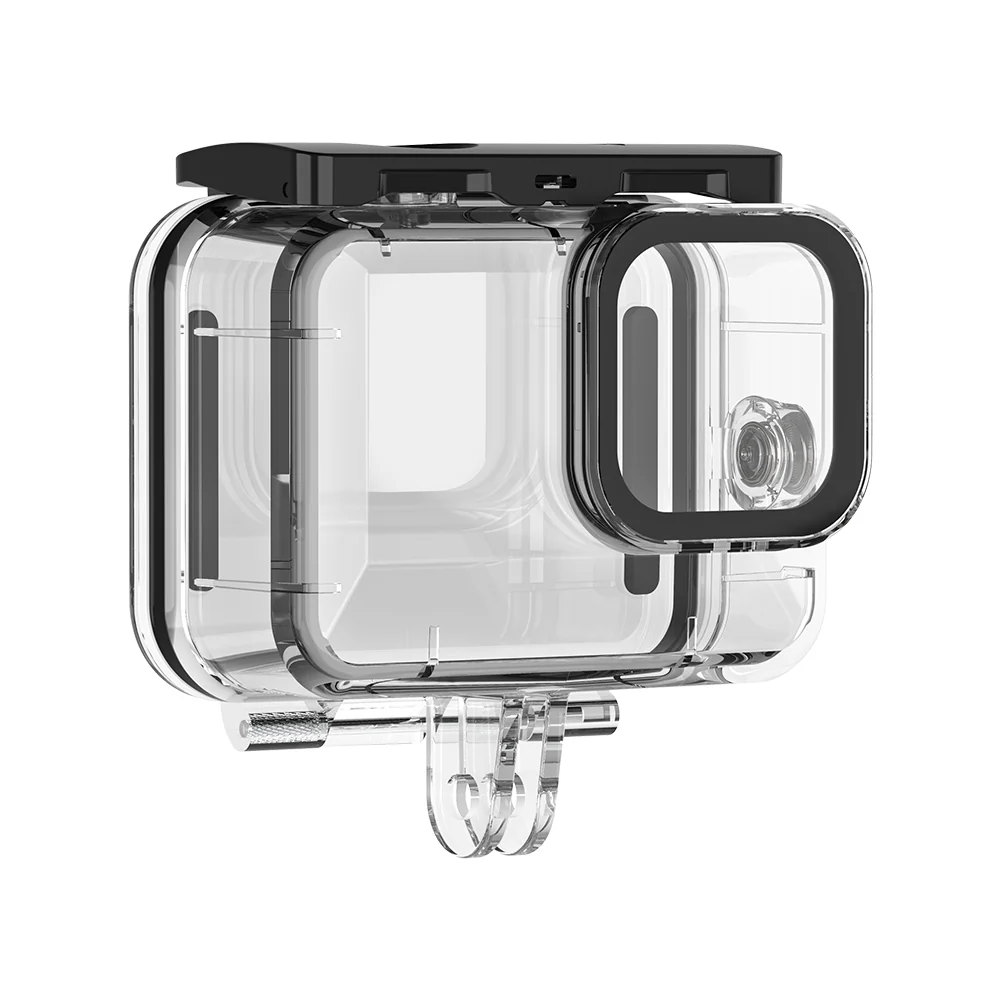 TELESIN 45M Diving Waterproof Case with Lens Filter for GoPro Hero 12/11/10/9