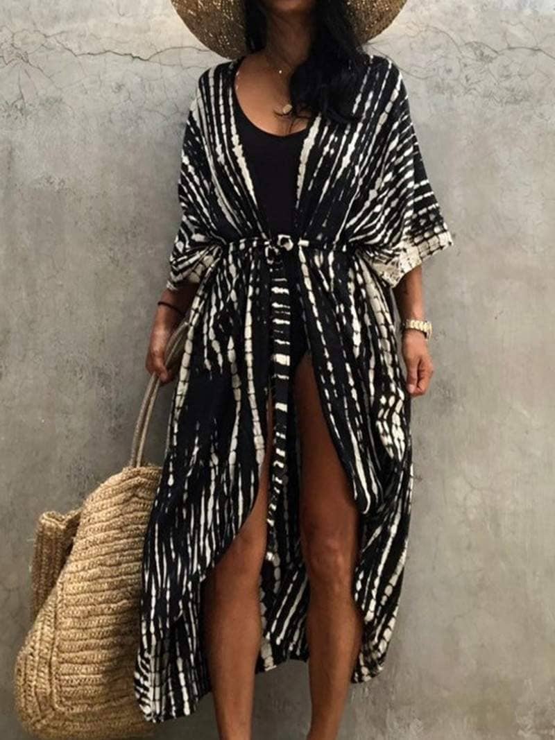 Tie Dye cape Beach Kimono Cover-Up