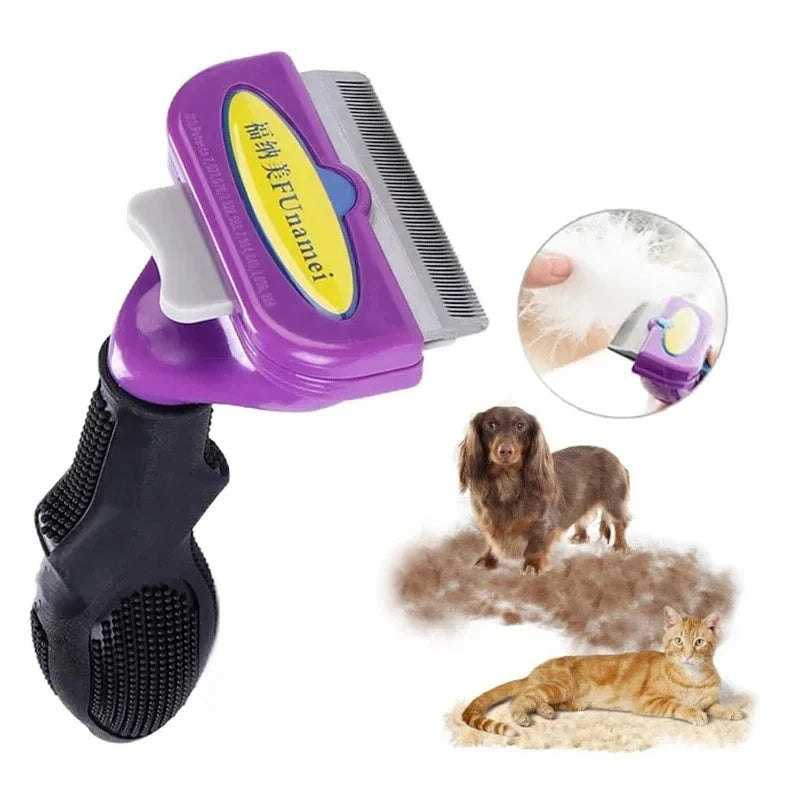 Pet Hair Remover Comb, Pet Grooming Brush, Cat Massage Comb, Hair Massage Comb, self cleaning hair brush.