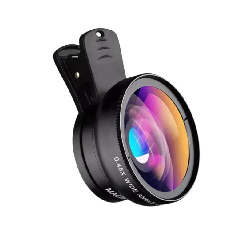 APEXEL Phone Camera Lens Kit APEXEL 0.45x Super Wide Angle & 12.5x Super Macro Lens HD