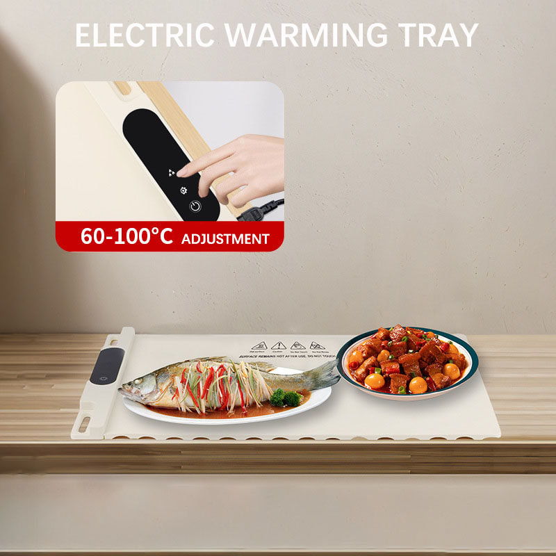 Food Warming Mat for Buffet, Electric Warming Tray, 3 Modes &Full Surface Heating, Auto Shut-Off -Silicone Heating Tray for Buffet