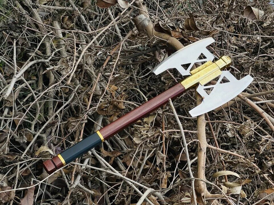 Gimli Battle Axe Handmade Replica From LOTR-Gold