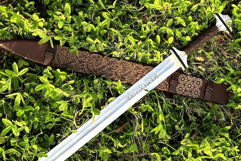 Viking hand forged Sword,Custom Medieval Sword With Scabbard