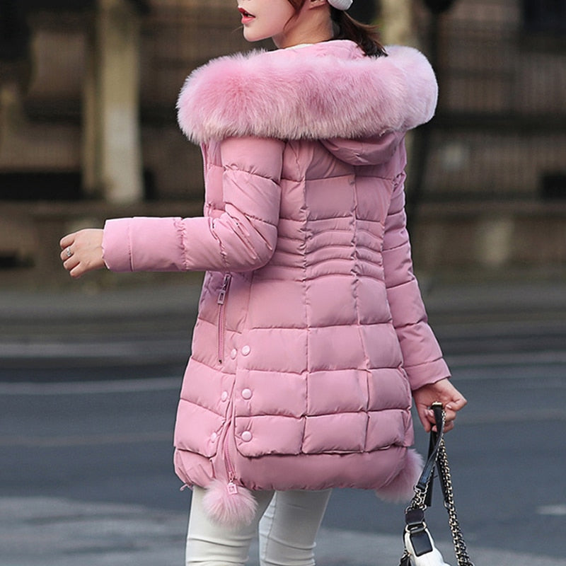 Faux Fur Women Jacket Thick Snow Wear