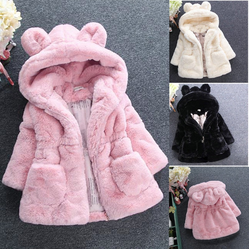 Winter Baby Girls Coat Pageant Warm Jacket