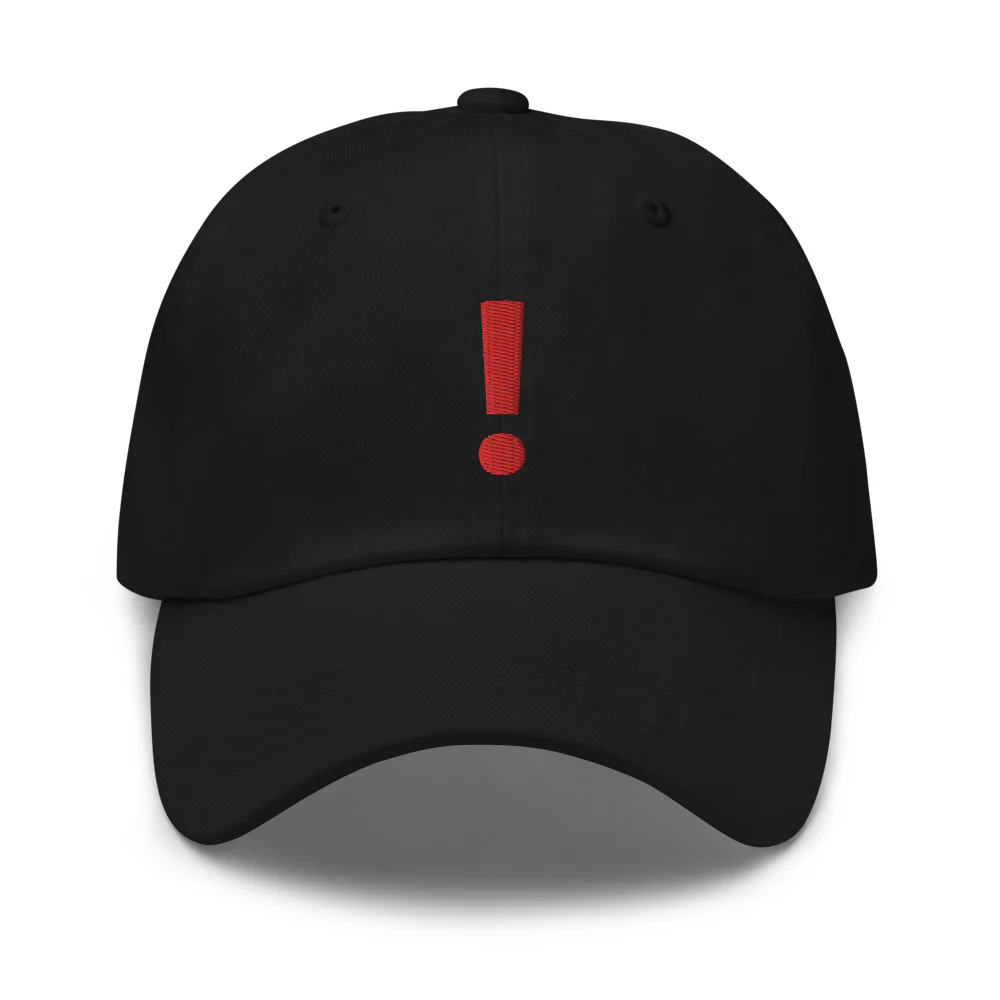 Exclaimation Point Alert Dad Hat