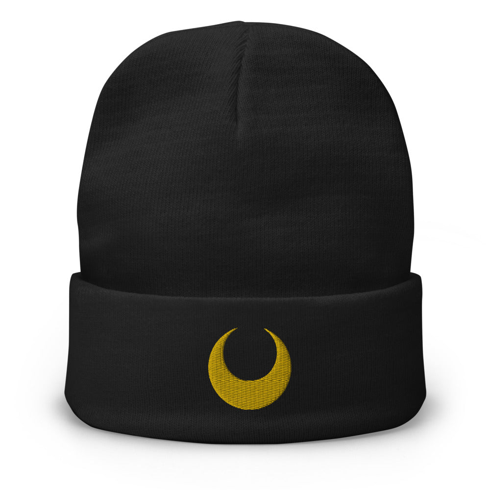 Sailor Moon Luna / Artemis Embroidered Beanie