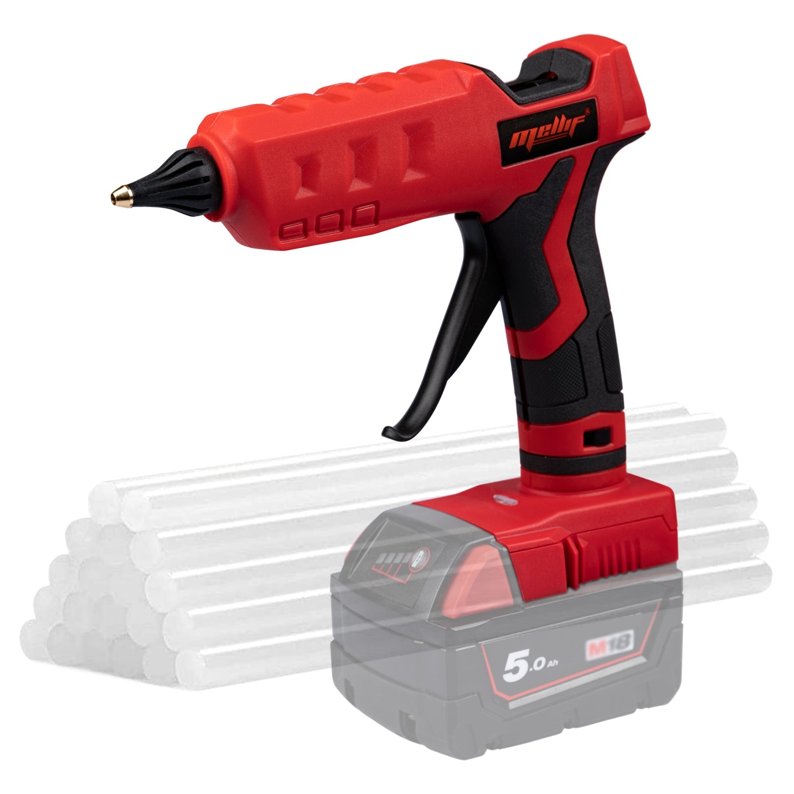 Mellif for Milwaukee 18V Battery Hot Glue Gun Cordless